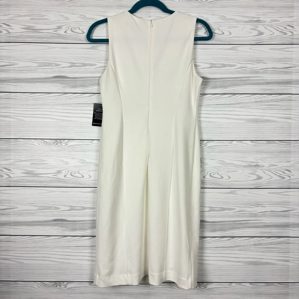 Boston Proper Floral Appliqué Sheath Dress Size 6 NWT - Picture 7 of 12